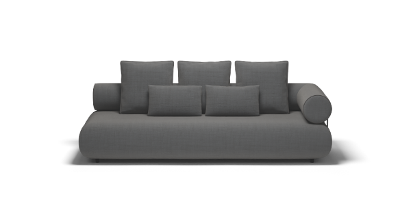 CASABLANCA 3 WITH SIDE RIGHT m CHENILLE GRAPHITE