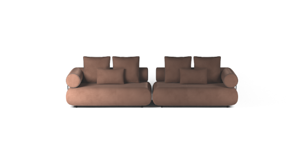 CASABLANCA 4 VELVET BROWN