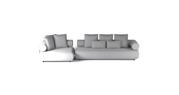 CASABLANCA SET 1 LEFT BOUCLE WHITE