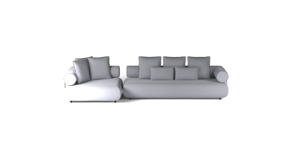 CASABLANCA SET 1 LEFT BOUCLE GREY