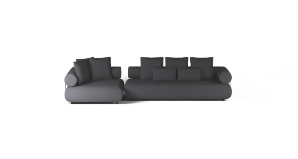 CASABLANCA SET 1 LEFT BOUCLE BLACK