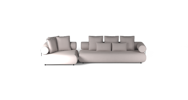 CASABLANCA SET 1 LEFT CHENILLE GREY