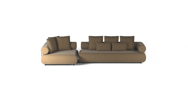 CASABLANCA SET 1 LEFT CHENILLE BEIGE