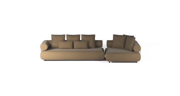 CASABLANCA SET 1 RIGHT CHENILLE BEIGE