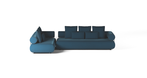 CASABLANCA SET 2 LEFT VELVET BLUE