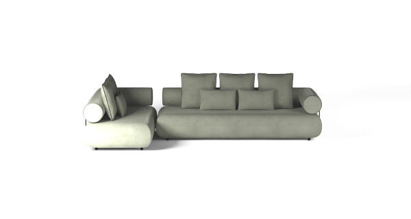 CASABLANCA SET 2 LEFT VELVET OLIVE