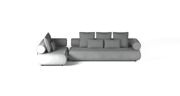CASABLANCA SET 2 LEFT VELVET WHITE