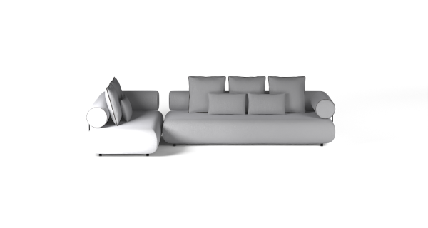 CASABLANCA SET 2 LEFT BOUCLE WHITE