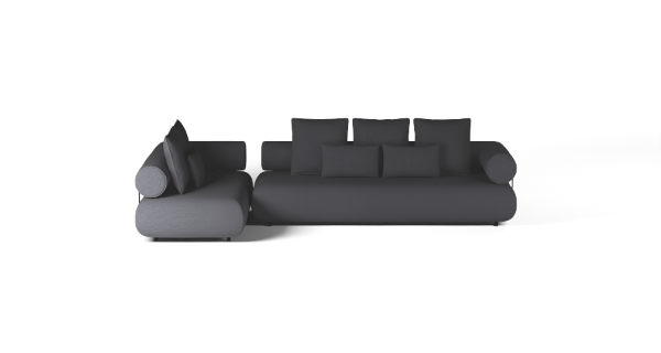 CASABLANCA SET 2 LEFT BOUCLE BLACK