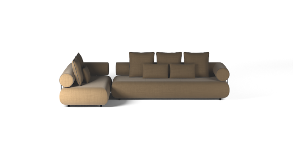 CASABLANCA SET 2 LEFT CHENILLE BEIGE