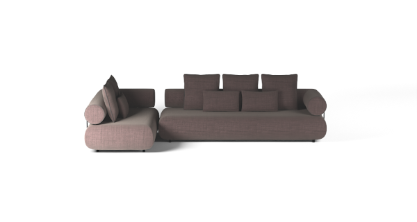 CASABLANCA SET 2 LEFT CHENILLE BURGUNDY