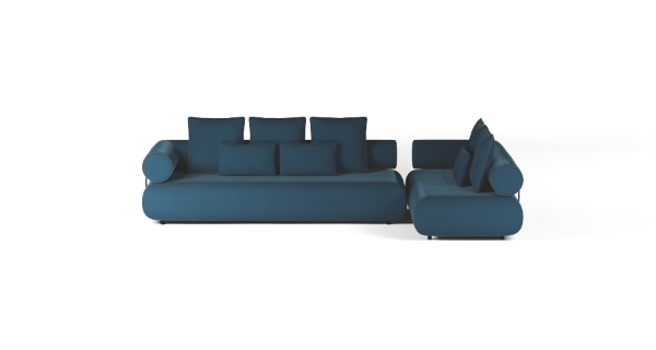 CASABLANCA SET 2 RIGHT VELVET BLUE