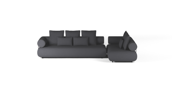 CASABLANCA SET 2 RIGHT BOUCLE BLACK