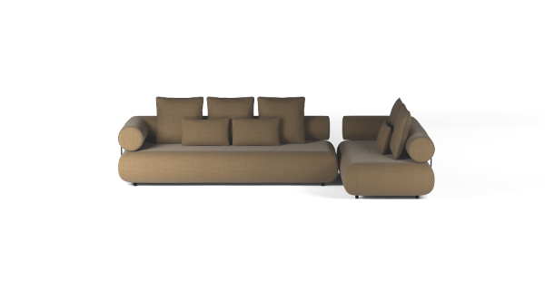 CASABLANCA SET 2 RIGHT CHENILLE BEIGE