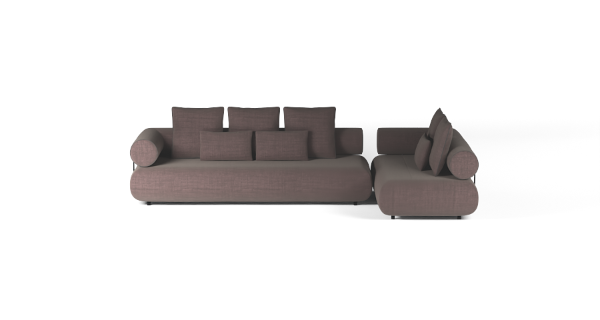 CASABLANCA SET 2 RIGHT CHENILLE BURGUNDY