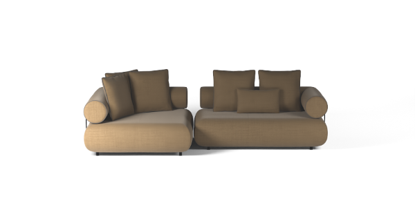 CASABLANCA SET 3 LEFT CHENILLE BEIGE