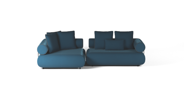 CASABLANCA SET 3 RIGHT VELVET BLUE