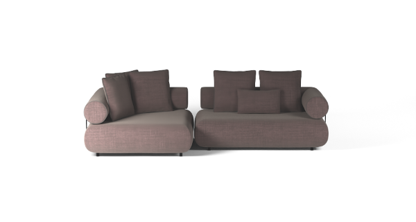 CASABLANCA SET 3 RIGHT CHENILLE BURGUNDY