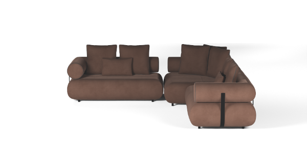 CASABLANCA SET 4 VELVET BROWN