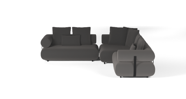 CASABLANCA SET 4 CHENILLE BLACK