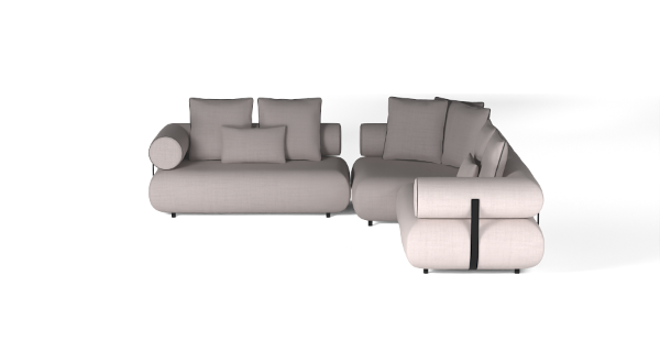 CASABLANCA SET 4 CHENILLE GREY