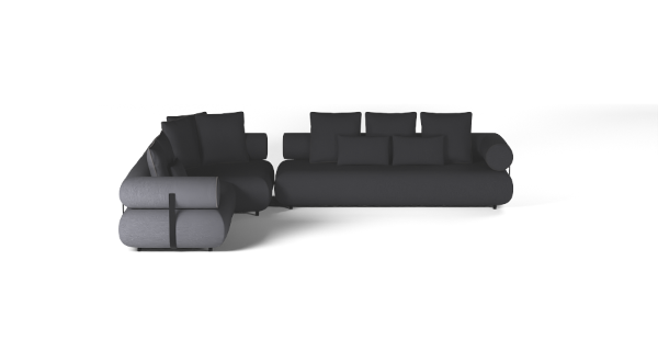 CASABLANCA SET 5 LEFT BOUCLE BLACK