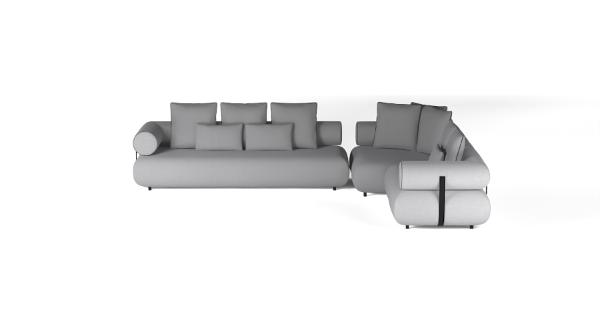 CASABLANCA SET 5 RIGHT BOUCLE WHITE