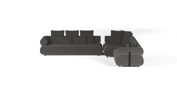 CASABLANCA SET 5 RIGHT CHENILLE BLACK