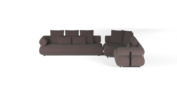 CASABLANCA SET 5 RIGHT CHENILLE BURGUNDY