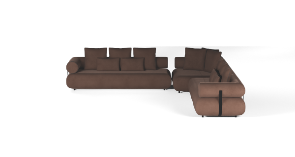 CASABLANCA SET 6 VELVET BROWN