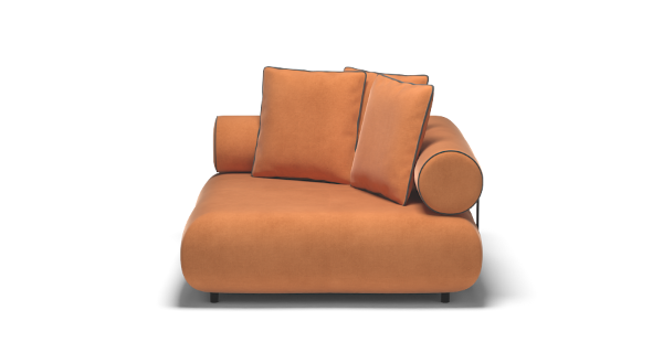 CASABLANCA CORNER VELVET RUST