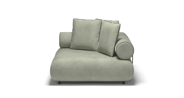 CASABLANCA CORNER VELVET OLIVE