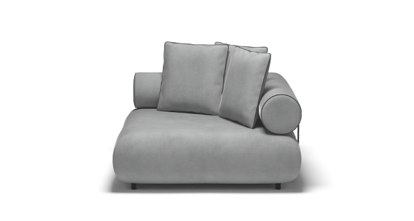 CASABLANCA CORNER VELVET WHITE