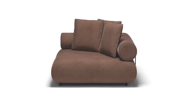 CASABLANCA CORNER VELVET BROWN