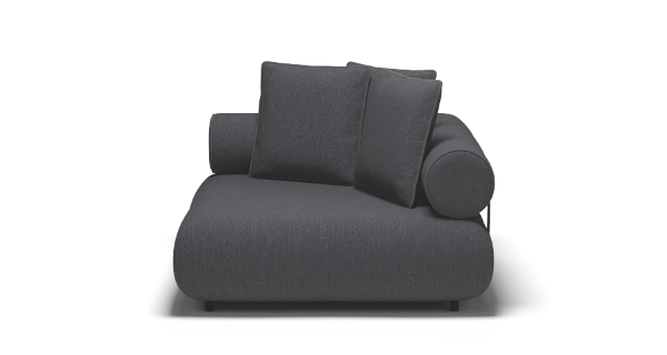 CASABLANCA CORNER BOUCLE BLACK