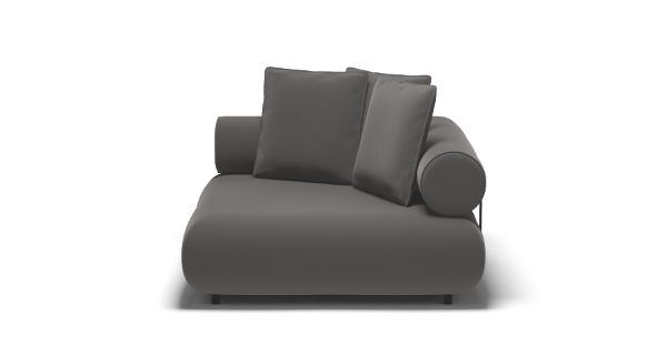 CASABLANCA CORNER CHENILLE BLACK