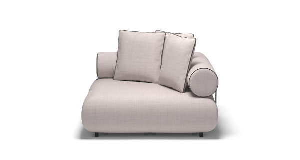 CASABLANCA CORNER CHENILLE GREY