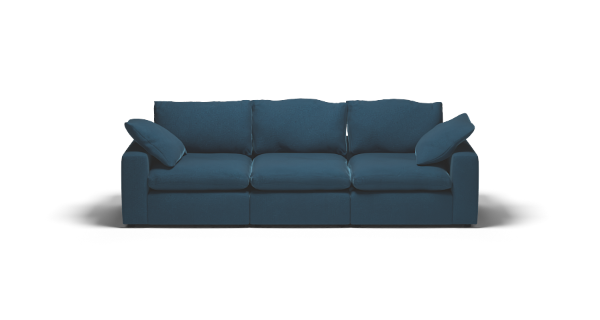 LAZY SOFA VELVET BLUE