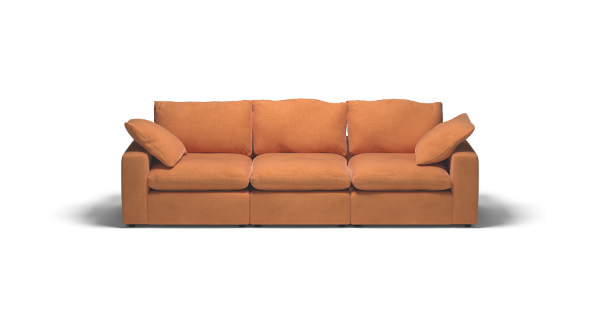 LAZY SOFA VELVET RUST