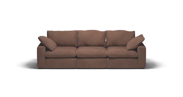 LAZY SOFA VELVET BROWN