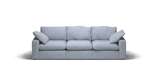 LAZY SOFA CHENILLE BLUE