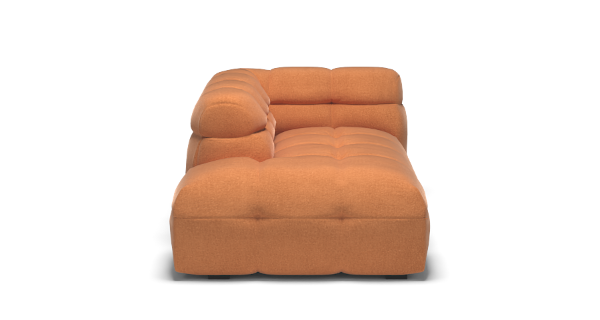 MICHELLE CHAISE_LEFT VELVET RUST