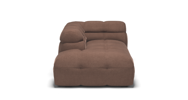 MICHELLE CHAISE_LEFT VELVET BROWN