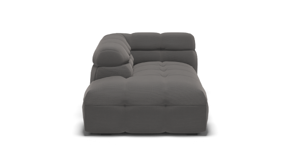 MICHELLE CHAISE_LEFT CHENILLE BLACK