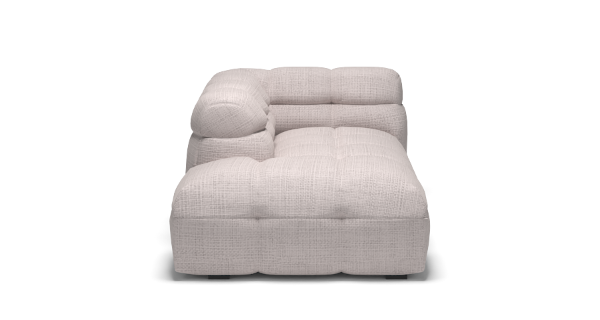 MICHELLE CHAISE_LEFT CHENILLE GREY