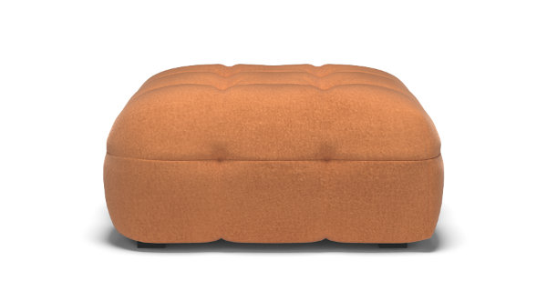 MICHELLE PUF VELVET RUST