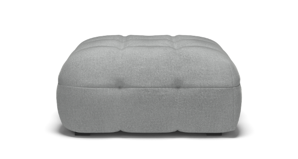 MICHELLE PUF VELVET WHITE