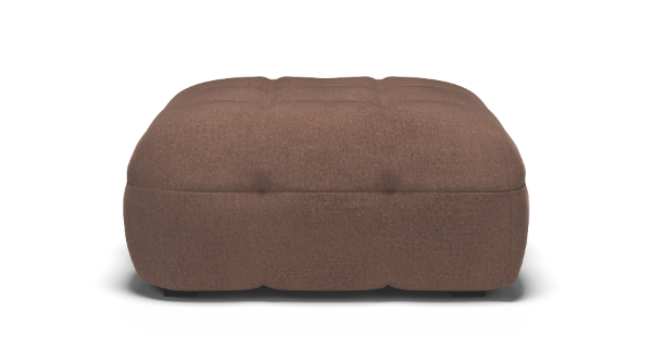 MICHELLE PUF VELVET BROWN