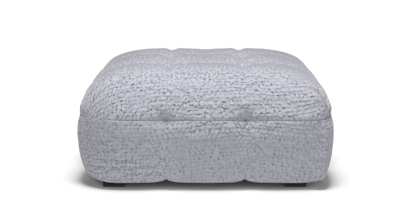 MICHELLE PUF BOUCLE GREY
