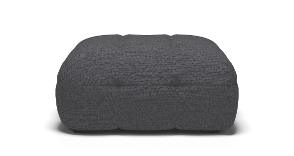 MICHELLE PUF BOUCLE BLACK